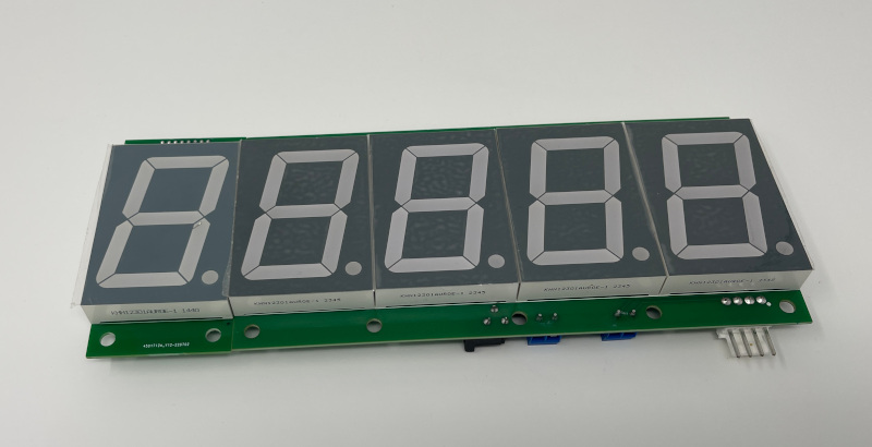 Five digit 2.3" Display