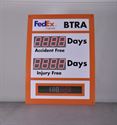 Picture of Scrolling Message Electronic Safety Sign with Two Large Counters (48Hx36W)