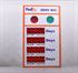 Picture of Custom Traffic Light Safety Sign with Four Large Displays and Red/Green Stoplights (60Hx36W)