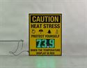 Picture of Heat Stress Sign with 6" Temperature Display (28Hx22W)