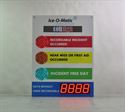 Picture of Stoplight Days Without Accident Signs with Large Display and Scrolling Message (48Hx36W)