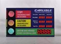 Picture of Sign with seven numeric displays and stoplights (36Hx60W)