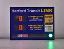 Picture of Sign with two 6" Flex Displays 4" Multi-Color Light and Wide Scrolling Message Display (36Hx48W)