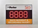 Picture of Days Since Last Accident Sign with 12" Display (36Hx48W)